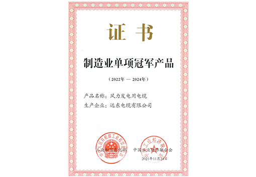 必发888官网电缆制造业单项冠军